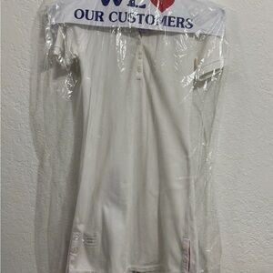 Thom Browne White Polo Dress just dry cleaned stripe on back size 1